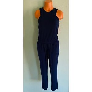 NWT Tart Navy Blue Sleeveless Jumpsuit Small